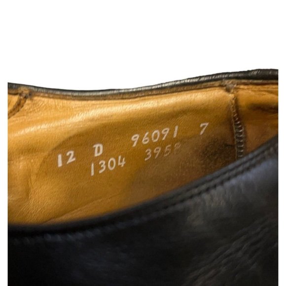 Allen Edmonds Dellwood Black Leather Split Toe Blucher Dress Shoes Mens Size 12D main image 14